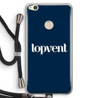 CaseCompany Topvent Navy: Huawei Ascend P8 Lite (2017) Transparant Hoesje met koord