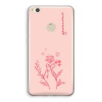 CaseCompany Giving Flowers: Huawei Ascend P8 Lite (2017) Transparant Hoesje