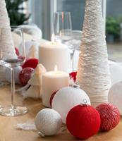 COTTON BALL LIGHTS Kerstmis Cotton Balls - Merry Silver Premium