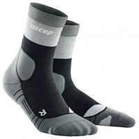 CEP - Women's Hiking Light Merino Mid-Cut Socks - Compressiesokken, zwart/grijs