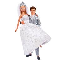 Simba Toys Simba 105723495 - Steffi Love, Wedding Fashion, Brautkleid/Hochzeitsanzug mit ZubehÃ¶r fÃ¼r Ankleidepuppen