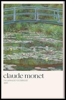 Walljar | Ingelijste poster The Japanese Footbridge, Monet