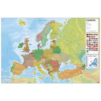 Merkloos Grupo Erik Physical Political Map Of Europe Ita Poster 91,5x61cm