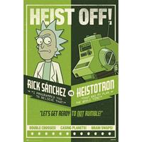 Merkloos Grupo Erik Rick And Morty Season 4 Heist Off Poster 61x91,5cm