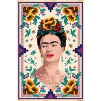Merkloos Grupo Erik Frida Kahlo Ilustracion Poster 61x91,5cm