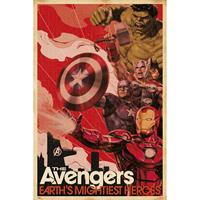 Merkloos Grupo Erik Marvel Avengers Earths Mightiest Heroes Poster 61x91,5cm