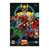 Merkloos Grupo Erik Marvel Comics Infinity Retro Poster 61x91,5cm