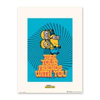 Grupo Erik Minions Take Your Friends With You Poster 30x40cm