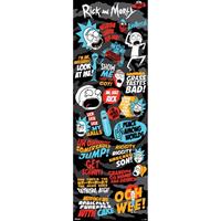 Grupo Erik Rick And Morty Quotes Poster 53x158cm