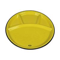 Capventure Teller »Auswahl Cabanaz Fondueteller Grillteller Raclette-Antipasti-Tapas-Teller Retro Farbe: gelb«
