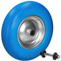 Ecd Germany Kruiwagenwiel massief rubber PU 4.80/4.00-8 Blau