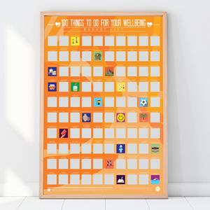 generiek Gift Republic Kraskaart - 100 Dingen om te doen voor jouw welzijn