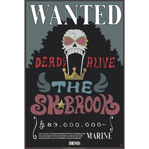 Yourdecoration Abystyle One Piece Wanted Brook New Poster 35x52cm