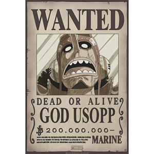 Yourdecoration Abystyle One Piece Wanted Usopp New Poster 35x52cm