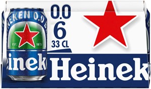 Heineken bier Heineken 0.0 Alcoholvrij (6 x 330 ml)