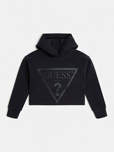 Guess Girls Logo-Printed Cotton-Blend Hooded Sweatshirt - 10 Years
