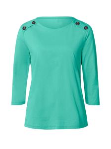 Your Look... for less! Dames Shirt met 3/4-mouw blauwgroen Größe