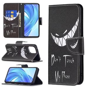 huismerk Voor Xiaomi Mi 11 Lite Gekleurde Tekening Patroon Horizontale Flip Lederen Case met Houder & Card Slots & Portemonnee (Smirk)