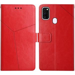 huismerk Voor Samsung Galaxy M21 / M30S Y Stitching Horizontal Flip Lederen Case met Houder & Card Slots & Portemonnee & Fotolijst