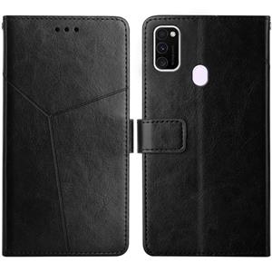 huismerk Voor Samsung Galaxy M21 / M30S Y Stitching Horizontale Flip Leren Case met Houder & Card Slots & Portemonnee & Fotolijst