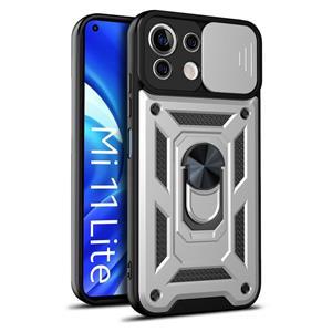 huismerk Voor Xiaomi MI 11 Lite 5G / 4G Schuifcamera Cover Design TPU + PC-beschermhoes