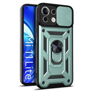 huismerk Voor Xiaomi MI 11 Lite 5G / 4G Schuifcamera Cover Design TPU + PC-beschermhoes