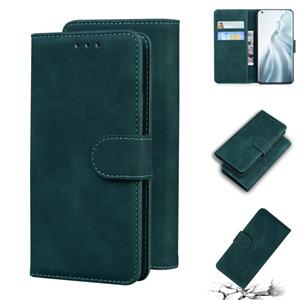 huismerk For Xiaomi Mi 11 Skin Feel Pure Color Flip Leather Phone Case(Green)