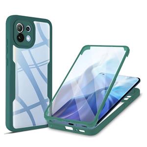 huismerk For Xiaomi Mi 11 Acrylic + TPU 360 Degrees Full Coverage Shockproof Phone Case(Green)