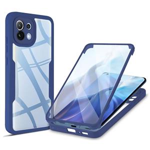 huismerk For Xiaomi Mi 11 Acrylic + TPU 360 Degrees Full Coverage Shockproof Phone Case(Blue)