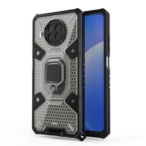 huismerk Voor Xiaomi MI 10T Lite 5G Space PC + TPU Ringhouder Beschermhoes