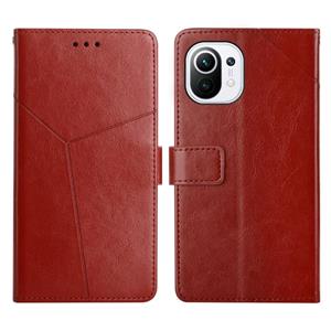 huismerk Voor Xiaomi Mi 11 y Stitching horizontale flip lederen telefoonhoesje