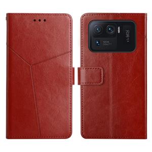 huismerk Voor Xiaomi Mi 11 Ultra y Stitching Horizontale flip lederen telefoonhoesje