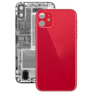 huismerk Glas batterij achtercover voor iPhone 11 (rood)