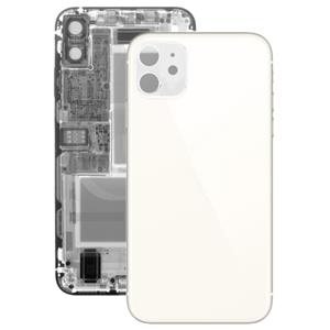 huismerk Glazen batterij achtercover voor iPhone 11 (wit)