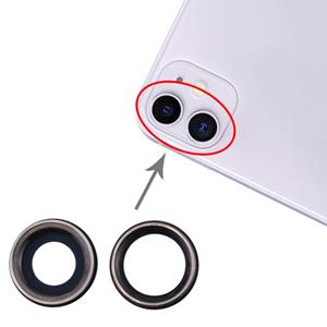 huismerk 2 stks terug camera bezel met lens cover voor iPhone 11