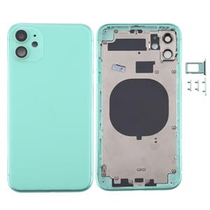 huismerk Achterkant Behuizing Cover met SIM Card Tray & Side keys & Camera Lens voor iPhone 11(Groen)