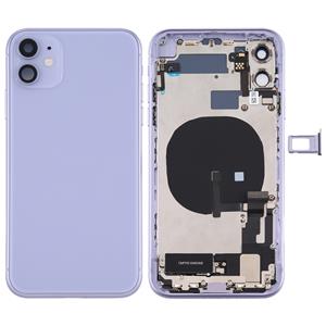 huismerk Battery Back Cover Assembly (met Side Keys & Power Button + Volume Button Flex Cable & Wireless Charging Module & Motor & Charging Port & Loud Speaker