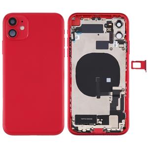 huismerk Battery Back Cover Assembly (met Side Keys & Power Button + Volume Button Flex Cable & Wireless Charging Module & Motor & Charging Port & Loud Speaker