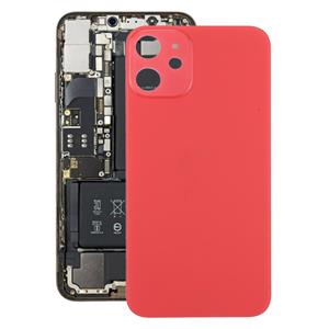 huismerk Batterij achterkant voor iPhone 12(Rood)