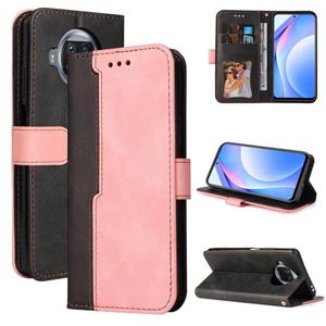 huismerk Voor Xiaomi Mi 10T Lite 5G / Redmi Note 9 Pro 5G / Mi 10i Business Stitching-Color Horizontale Flip PU Lederen Case met houder Kaart Slots & Fotolij