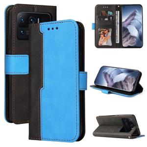 huismerk Voor Xiaomi MI 11 Ultra Business Stitching-Color Horizontal Flip PU Lederen Case met Houder & Card Slots & Fotolijst