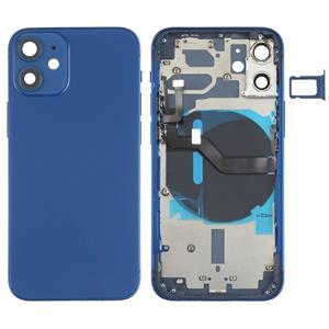 huismerk Batterij Achterkant (met Side Keys & Card Lade & Power + Volume Flex Cable & Wireless Charging Module) voor iPhone 12 Mini