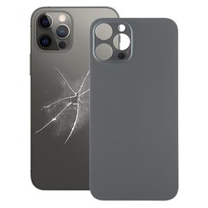 huismerk Eenvoudige vervanging Big Camera Hole Battery Back Cover voor iPhone 12 Pro Max (Grafiet)