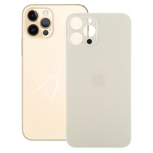 huismerk Eenvoudige vervanging Big Camera Hole Battery Back Cover voor iPhone 12 Pro Max (Goud)