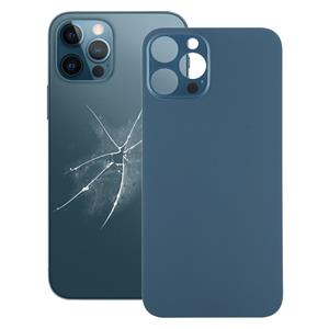 huismerk Eenvoudige vervanging Big Camera Hole Battery Back Cover voor iPhone 12 Pro Max (Blauw)