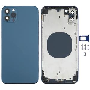 huismerk Achterkant behuizing cover met uiterlijk imitatie van de iPhone 12 Pro Max voor de iPhone XS Max (Blauw)