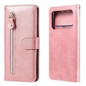 huismerk For Xiaomi Mi 11 Ultra Fashion Calf Texture Zipper Horizontal Flip Leather Case with Holder & Card Slots & Wallet(Rose Gold)