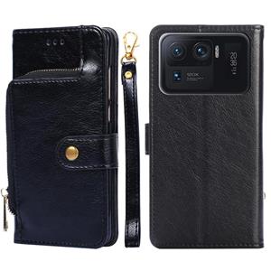 huismerk Zipperzak PU + TPU horizontale flip lederen tas met houder & kaart slot & portemonnee & lanyard voor xiaomi mi 11 ultra