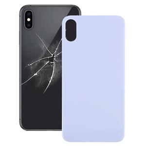 huismerk Eenvoudige vervanging Big Camera Hole Glass Back Battery Cover voor iPhone X / XS