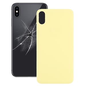 huismerk Eenvoudige vervanging Big Camera Hole Glass Back Battery Cover voor iPhone X / XS